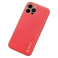 Dux Ducis Yolo elegant case made of soft TPU and PU leather for iPhone 13 Pro Max red Photo