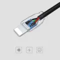 Remax Suji RC-134i USB | Lightning kabelis 2.1A 1M melns Foto 3