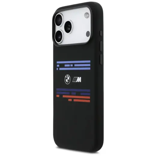 BMW M Silicon Horizontal Line MagSafe Case for iPhone 17 Pro Max Black Foto 2