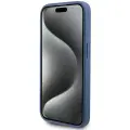 Guess GUHMP15XG4GFRB iPhone 15 Pro Max  6.7" niebieski|blue hardcase 4G Collection Leather Metal Logo MagSafe Photo