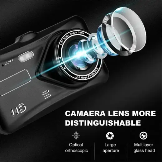 Car Dash Cam DVR-03 4,0 inches + rear camera Foto 10
