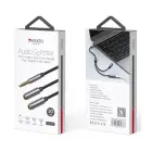 YESIDO AUDIO CABLE YAU27 3,5mm AUX MALE/2x3,5mm AUX FEMALE 30CM BLACK Foto 2
