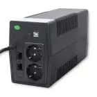 Qoltec Uninterruptible Power Supply UPS Line Interactive| Monolith | 450VA | 240W | LCD | USB | RJ45 Foto 2