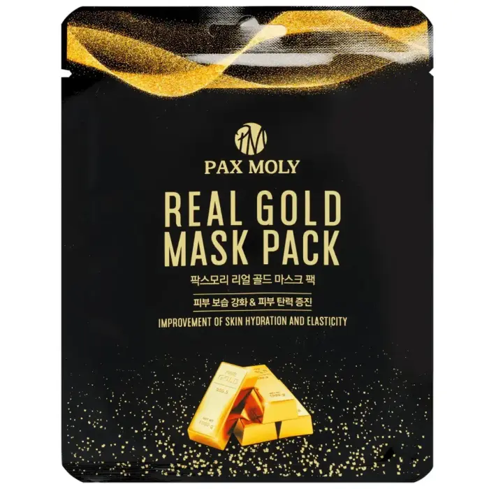 PaxMoly, Real Gold, Hydrating, Sheet Mask, For Face, 25 ml