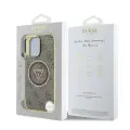 Guess IML 4G Glitter and Triangle Logo MagSafe Case for iPhone 16 Pro Max Brown — Foto 6