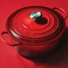 Le Creuset Чугунная кастрюля круглая Ø26см / 5,3л красная Фото num
