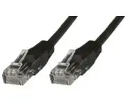 MicroConnect  U|UTP CAT5e 1M Black PVC Unshielded Network Cable 