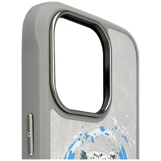 Etui Nimmy Pantera MagSafe do iPhone 16   Pro jasnoszary Photo