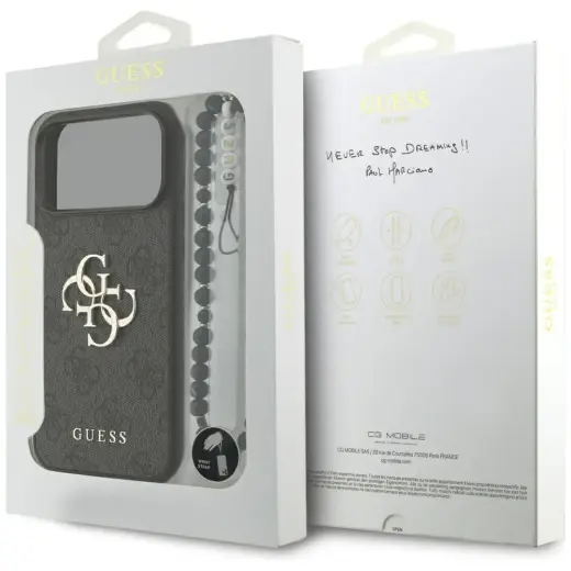 Guess 4G Strap 4G Classic Logo чехол для телефона iPhone 17 Pro Max черный Фото num