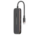 USAMS Adapter HUB 3xUSB + USB-C + HDMI czarny|black SJ578HUB01 (US-SJ578) Фото num