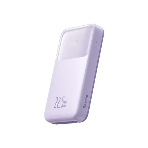 Baseus Comet Series powerbank with display 20000mAh 22.5W - purple + USB-A | USB-C cable Foto 12