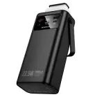 Borofone Power Bank 30000mAh BJ65 High - 2xUSB + Type C - QC 3.0 22,5W + PD 20W with USB, Type C, Lightning and micro USB black (damaged packaging) Foto 5