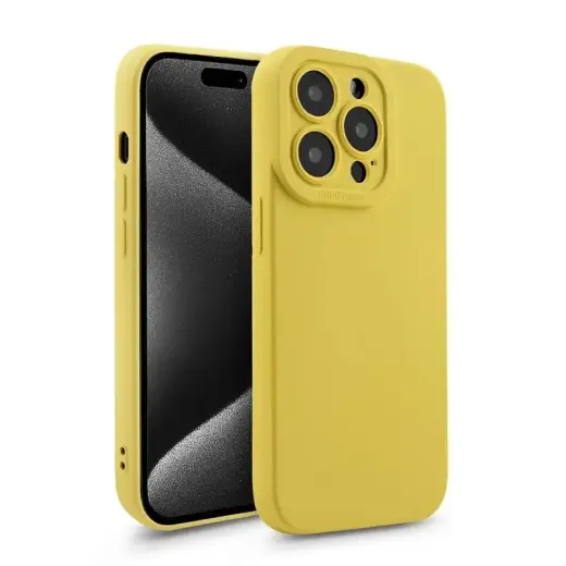 Fusion Softy protect maciņš telefonam iPhone 15 dzeltens