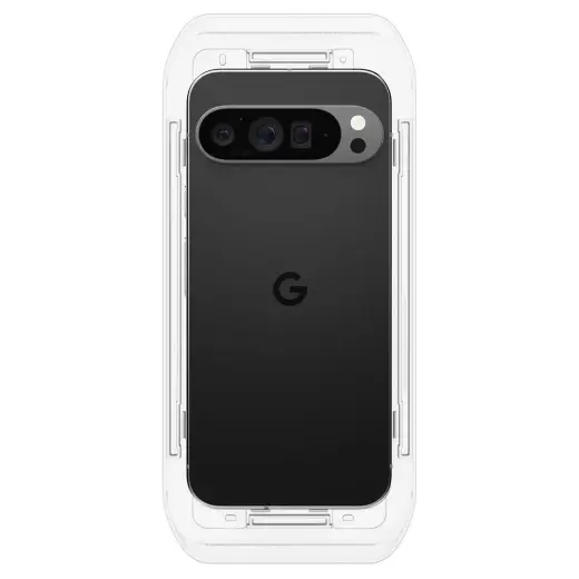 SPIGEN GLAS.TR "EZ FIT" RŪDĪTS STIKLS 2 GAB GOOGLE PIXEL 9 | 9 PRO CAURSPĪDĪGS Foto 8