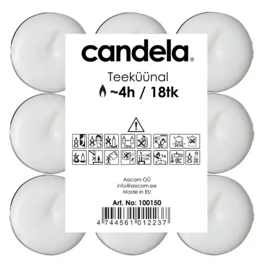 Tea candles 18 pcs. Photo