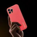 Dux Ducis Yolo elegant case made of soft TPU and PU leather for iPhone 13 Pro Max red Photo