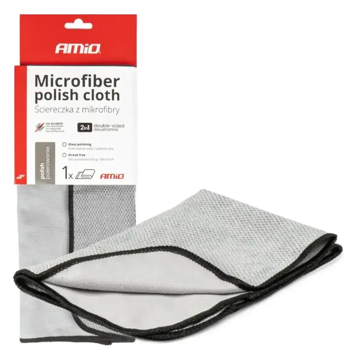 Mikrošķiedras pulēšanas drāna 30×40 cm 230 g/m² AMIO-03975