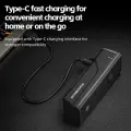 Rockbros 24510003001 front bicycle light 260 lm + USB-C - USB-A cable - black Фото num