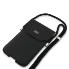 Lacoste PVC Iconic Petit Pique Metal Logo Phone Pouch XL Black Foto 2