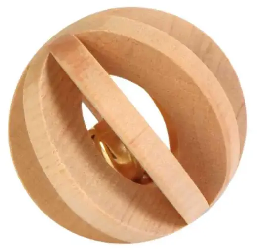Rodent toy : Trixie Slat ball with bell, ø 6 cm Photo