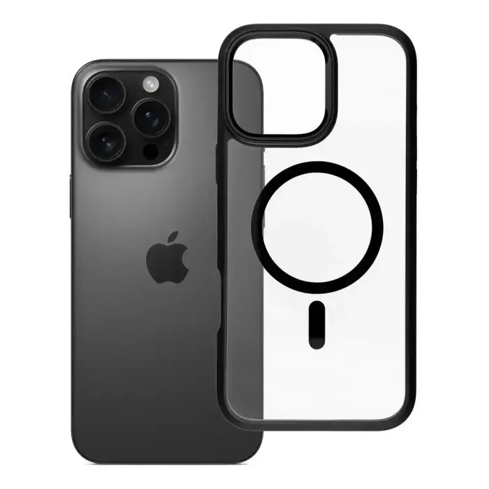 ROAR Mag Bumper maciņš ar MagSafe atbalstu telefonam iPhone 16 Pro Max melns