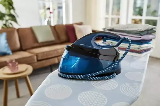 PHILIPS PerfectCare Compact Tvaika ģeneratora gludeklis (zils) Foto 4