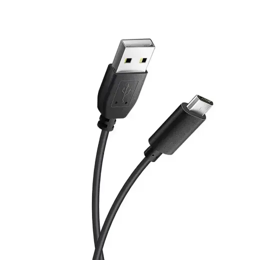 Cable USB A to Micro USB Blue Star Lite 3A 1,2 m black Photo