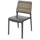 Garden chair Deco Porto walnut/gray — Photo 1