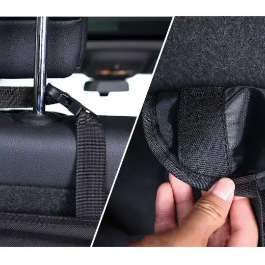 Car organizer for the rear seat backrest for the trunk black Foto 6