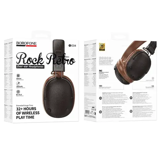 Borofone Headphones BO34 Suenos bluetooth brown Foto 6