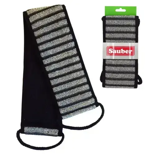 Back scrubbing strip black/beige