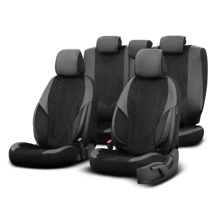 Auto sēdekļu pārvalku komplekts OTOM ADVANCED 204 BLACK BABYFACE 3-ZIP