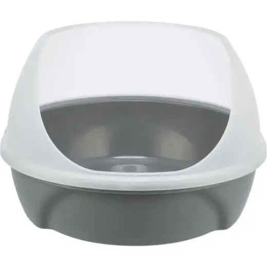 Kaķu tualete : Trixie Simao cat litter tray, high rim, 48 × 30 × 58 cm, grey Foto 4