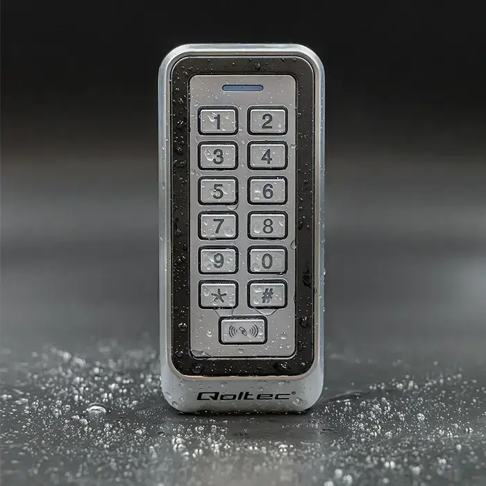 Qoltec Code lock TRITON  with RFID reader Code | Card | key fob | IP68 | EM Foto 3