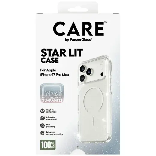 CARE by PanzerGlass Flagship Urban Explorer w. White MagSafe case for iPhone 17 Pro Max Star Lit Foto 5