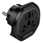 Borofone Travel charger adapter BAC15 - USA, UK, EU, AU black Foto 3