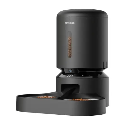 Petlibro Granary camera kama dispenser with double bowl, 5L (black) Photo