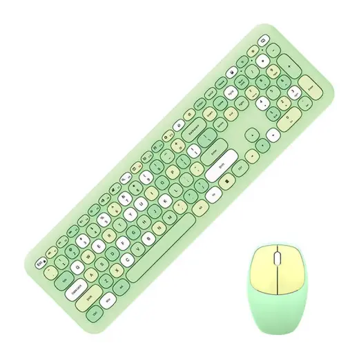Wireless keyboard + mouse set MOFII 666 2.4G (Green) Foto 2