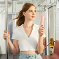 Jisulife Handheld Fan Life8 Mini Portable USB Fan with Power Bank and Flashlight - Pink Foto 8