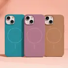 Silicone Thin phone case with MagSafe support for iPhone 13 brown — Photo 7