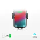 SBS TESUPWIR15WAUT smartphone holder with wireless charger for air vent - black Photo