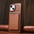 iCarer CE Oil Wax Premium Leather Folio Case iPhone 14 Plus magnetic flip case MagSafe brown (AKI14220707-BN) — Photo 16
