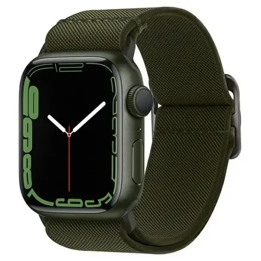 Spigen Fit Lite viedpulksteņa siksniņa priekš Apple Watch 4/5/6/7/SE (42/44/45 mm) | neilons | zaļa