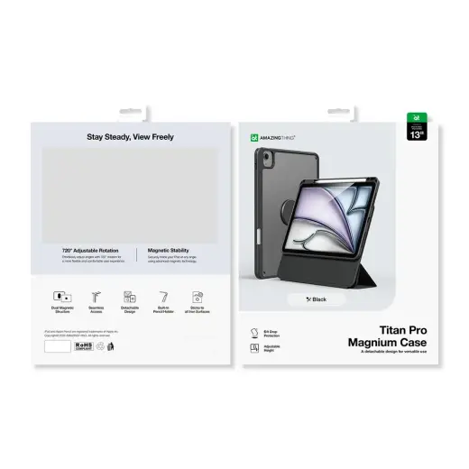 AmazingThing Titan Pro Mag Case for iPad Air M3 13" - black Foto 5