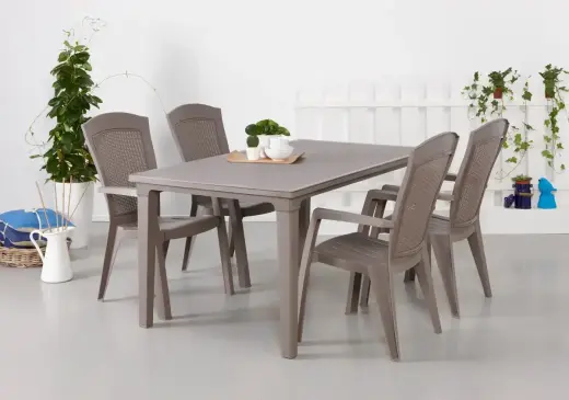 Садовый стул Minnesota бежевый Фото num