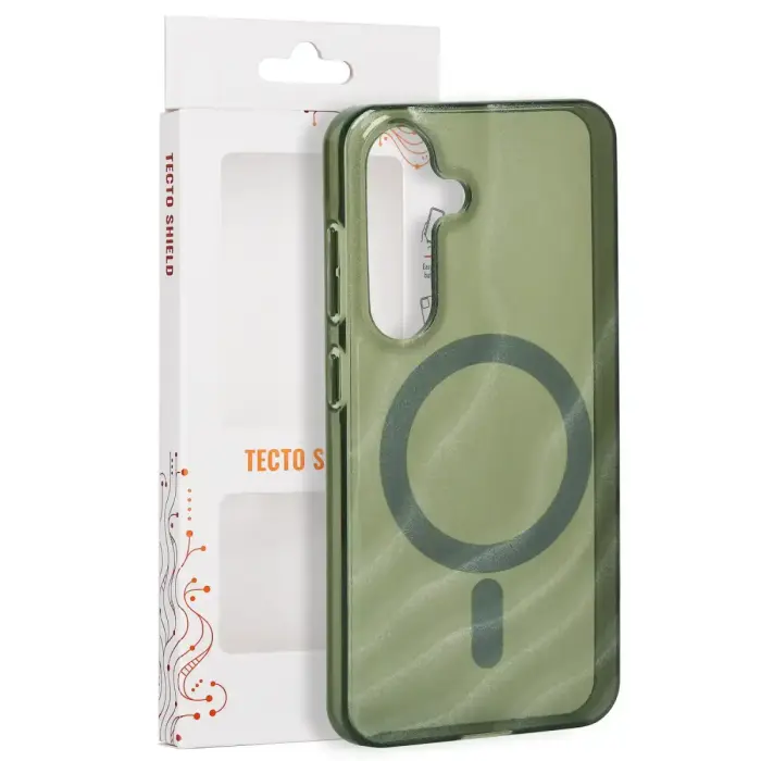 Tecto Shield Desert Mag case for Samsung Galaxy S25 dark olive