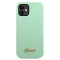 Guess GUHCP12SLSLMGGN iPhone 12 mini 5,4" zielony|green hardcase Metal Logo Script Фото num