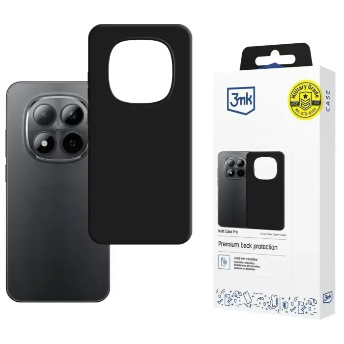 3MK Matt Case Pro for Redmi Note 15 Pro black