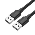 USB 2.0 M-M UGREEN kabelis US102, 0,5 m (melns) Foto 1