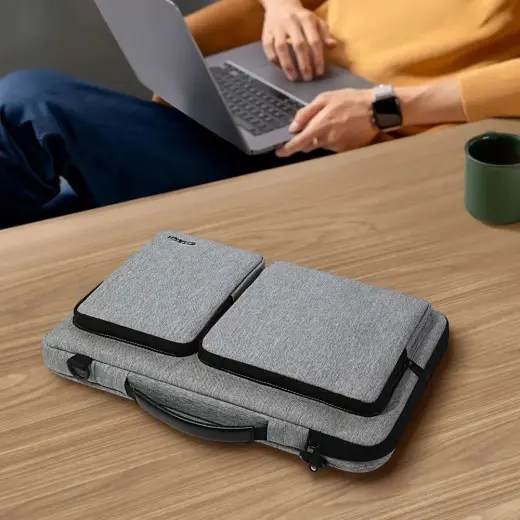 TECH-PROTECT DEFENDER BAG LAPTOP 13-14 CRAYON GREY Фото num
